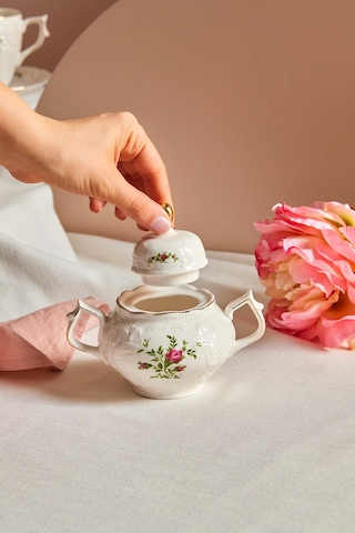 Karaca Vintage Rose Şekerlik 12 Cm Çok Renkli