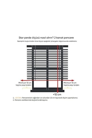 Çift Mekanizmalı Tül Ve Stor Perde - Model 5 Beyaz