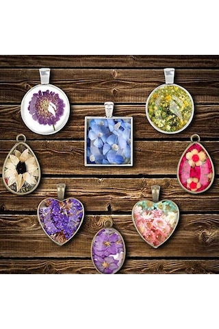 Novahub 31 Parça Renkli Silikon Reçine Kalıpları, Kolye Takı Kalıpları, Dıy Takı Yapımı Kit, Kristal El Sanatları Çok Renkli