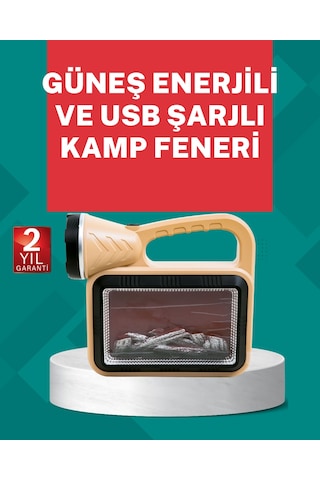 Alev Efektli Güneş Enerjili Lamba Su Geçirmez