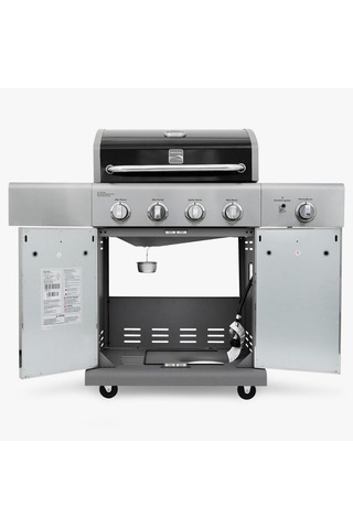 Kenmore Gazlı Barbekü 4 Ocaklı Siyah - Metal Siyah Çelik