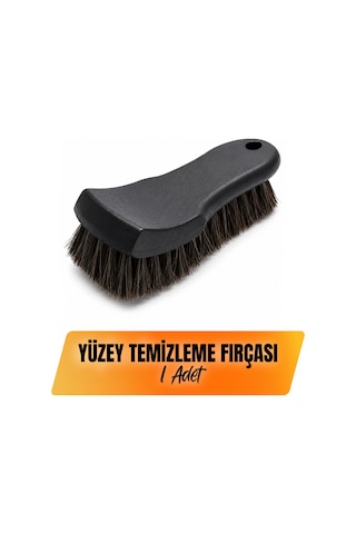 Uzun At Kılı Oto Koltuk Döşeme Halı Kumaş Ve Deri Temizleme Fırçası