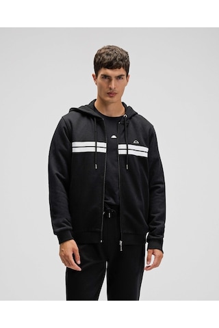 Ellesse Em617-bk Erkek Kapüşonlu Siyah Sweat Siyah