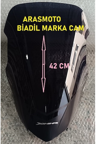 Bajaj Dominar 250 -400 Füme Ön Cam Siperlik ,biadil Marka Tur Camı 42 Cm 2017-2024 Arasmoto
