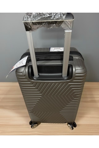 G&d Polo Suitcase Ayçix Kabin Boy Valiz Açık Gri