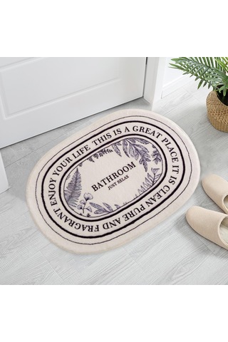 Suntek Zemin Halısı Yumuşak İç Mekan Dekoru Mutfak Kapı Banyo Oval