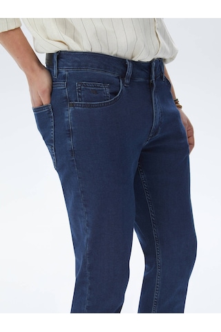 Kip Lacivert Slim Fit Denim Pamuk Karışımlı Pantolon Çok Renkli