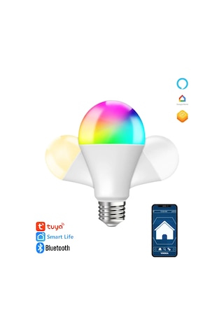 Akıllı Ampül 9w Mobil Uygulama Kontrollü Rgb Renkler Gece Lambası Çocuk Odası Dekoratif Diğer