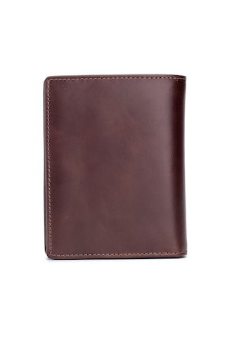 Hangfox Erkek Deri Cüzdan - 15 Kartlı, 2 Para Bölmeli, Anti-canıklama, Kalın Tip, Kahverengi 027 Modeli Çok Renkli