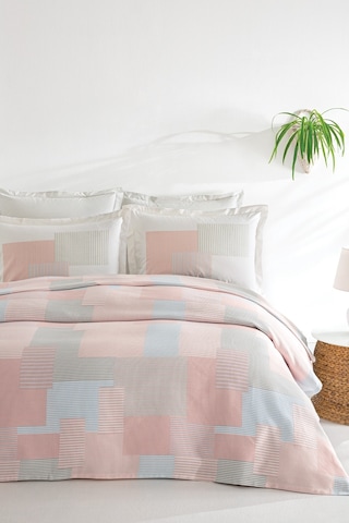 Puffy Romarin Tek Kişilik Ranforce Pike Takımı - Blush