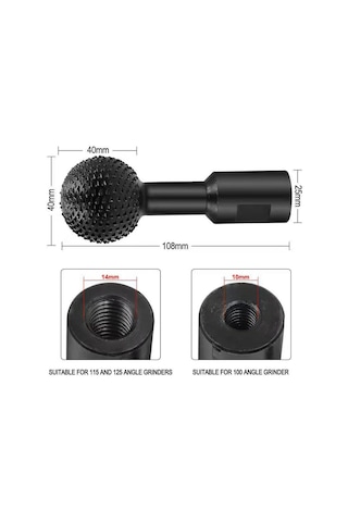 Singree Küresel Döner Freze Ucu - Ahşap Oyma, İşaretleme Ve Parlatma İçin 10mm/14mm Karbon Çelik