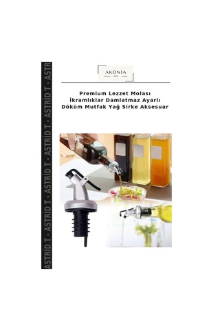 Premium Lezzet Molası İkramlıklar Damlatmaz Ayarlı Döküm Mutfak Yağ Sirke Aksesuar Diğer