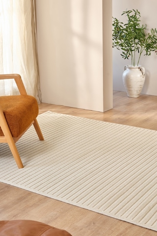 Kaşmir Halı İskandinav Tyra White 80x150 Cm Salon Mutfak Halısı Yolluk Beyaz