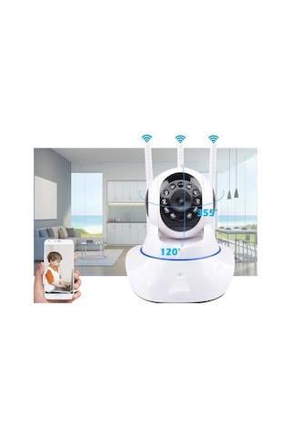 Teknomila Wi-fi Kablosuz Ip 3 Antenli Bebek Güvenlik Kamerası