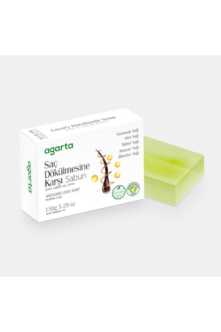 Agarta Doğal El Yapımı Dökülme Karşıtı Saç Sabunu 150 G