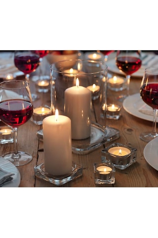 Tealight Mumluk, Cam, 5x5 Cm Acı Kahverengi