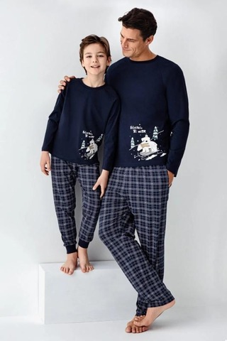 Arnetta Erkek Çocuk Lacivert Pijama Takımı Lacivert