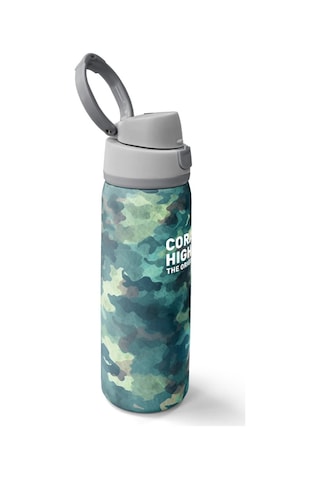 Yaygan Coral High Yeşil Kamuflaj Desenli Pipetli Ve Direkt Içim Çelik Termos 800 Ml 38520 Renkli