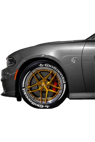 Lastik Yazısı Continental + Kuyruk Araç Lastik Stikeri 31mm