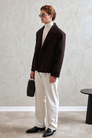 Hyman Erkek Oversize Blazer Ceket Kahverengi