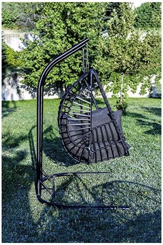 Btk Concept Legend Çift Kişilik Salıncak, Rattan Antrasit