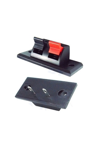 2li Hoparlör Terminal Soketi Panel Montaj Tip Yaylı Soket Speaker Ses Konnektör Bağlantı Kablo Elektrik Birleştirme