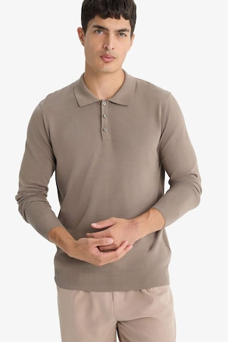 Defacto Standart Fit Polo Yaka Premium Düğmeli Triko Kazak D0454ax25aubg404 Bej