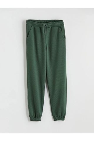 Lc Waikiki Yeşil Bisiklet Yaka Çizgili Erkek Çocuk Sweatshirt Ve Eşofman Altı YESIL