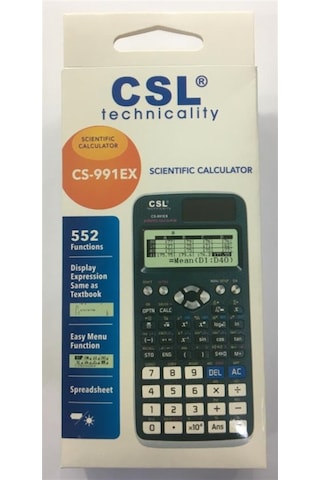 CSL CS-991EX 552 Fonksiyon Bilimsel Hesap Makinesi