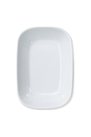 6 Ad Ermiya 14x10 cm Termo Melamin Kare Kayık Tabak
