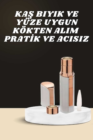 Flzdgnkr Kaş Bıyık Ve Yüz Epilasyon Aleti Ve Titreşimli Yüz Temizleme Masaj Aleti İkili Set