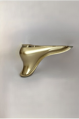 Homdep Kanepe Koltuk Tv Ünitesi Konsol Yükseltme Delta Model Plastik Ayak 12 Cm Gold - 4 Adet - Gold