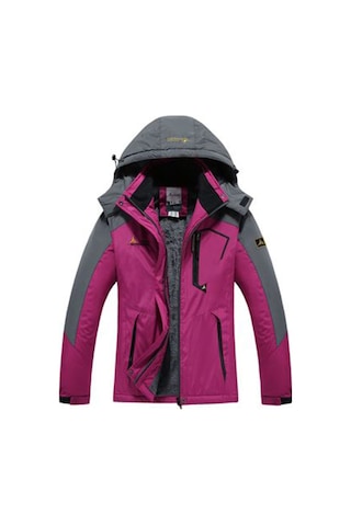 Kadın Outdoor Mont Kayak Dağcılık Dolgulu Mont Açık Kırmızı Açık Kırmızı