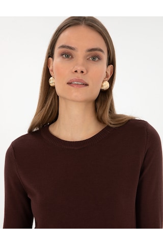 Pierre Cardin Kadın Kahverengi Kazak /triko 50315758-vr029 Kahverengi
