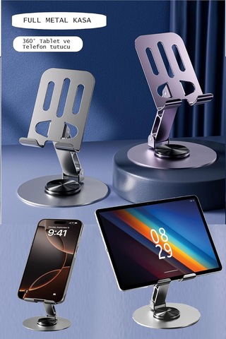 Lexroo Premium Full Metal Masaüstü Tablet Ve Telefon Standı