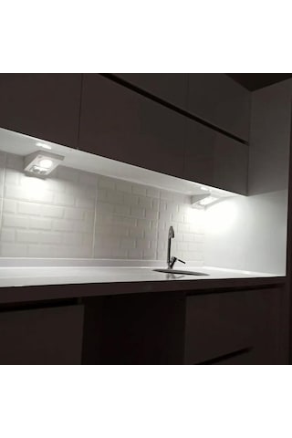 Mutfak Aydınlatma Tezgah Altı Led Prizli Led Aydınlatma Armatür Siyah Metal Siyah