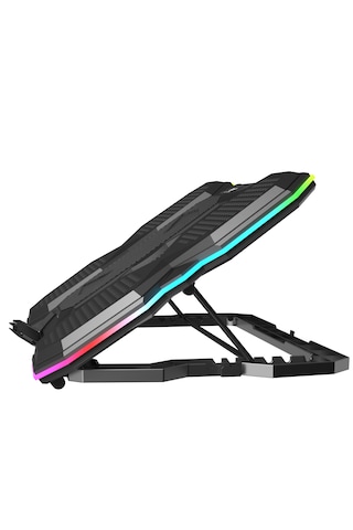 Blueforce Icecore Siyah 5 Fanlı Alüminyum 9-17 Inç Rgb Notebook Soğutucu Stand Sx-25rgb