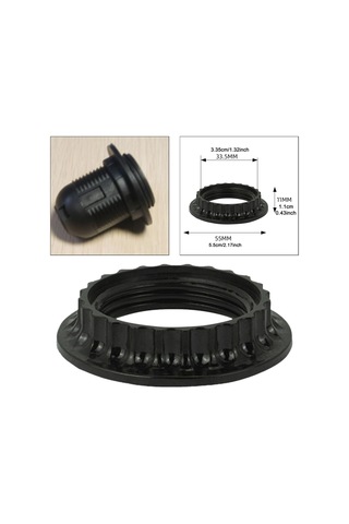 Homyl E26 Soket Için Işık Soketi Gölge Halkası, Abajur