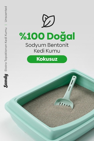 Sandy Kokusuz Ekstra Topaklanan Kedi Kumu 10kg