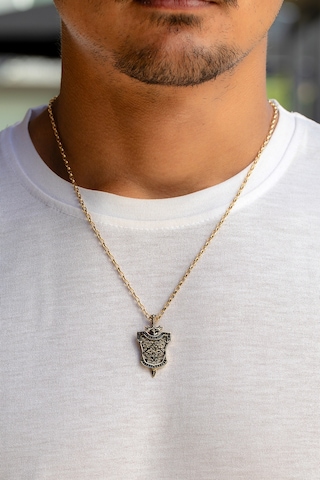 14 Ayar Altın Şövalye Zırhı Erkek Kolye