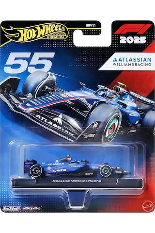 Hot Wheels Premium Formula 1 - Atlassian Williams Racing 2025 Jkd85 Hot Wheels Premium Formula 1 - Atlassian Williams Racing 2025 Jkd85