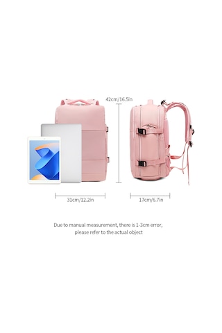 Yuntech01 Büyük Kapasiteli Usb Çıkışlı Spor Sırt Çantası - Su Geçirmez Ve Ayakkabı Bölmeli Siyah