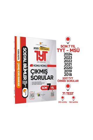 2025 Yks - Tyt Sosyal Bilimler Karakutu Konu Konu Çıkmış Soru Banka
