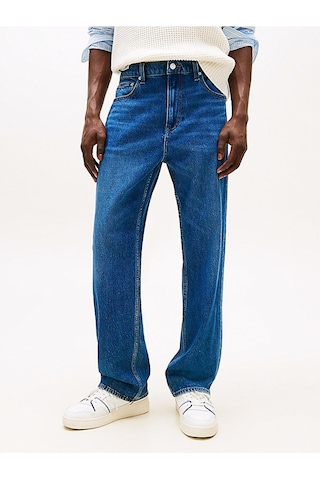 Tommy Hilfiger Otıs Regular Str Bı0152 Co Erkek Mavi Denim Pantolon - Dm0dm21021 Mavi