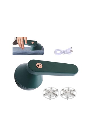 Elektrikli Tüy Alma Makinesi, Usb Şarjlı, Kazak Tıraş Makinesi Yeşil