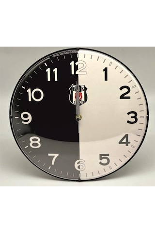 Beşiktaş Lisanslı Duvar Saati Bjk Logolu