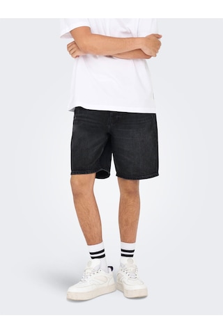 Only & Sons Onsedge Black 2047 Taı Dnm Shorts Noos Erkek Siyah Şort - 22032047