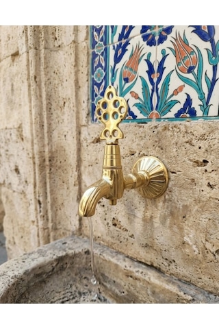 Osmanlı Musluğu - 1/2 Nostaljik , Osmanlı Stili Dekoratif Çeşme ,bahçe ,hamam ,banyo Musluğu