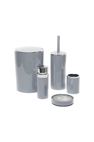Prima Nova, Primanova Lenox 5'li Banyo Aksesuar Set - Gri, Evidea7028 Çok Renkli
