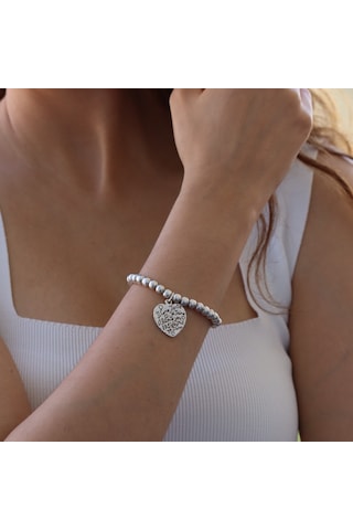 Primerocollection Gümüş Kaplama Bileklik N11.67949 Gri